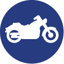 Motorcycle icon representing motorcycle loans